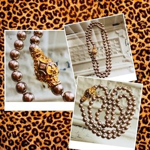 Joan Rivers Faux Pearl Necklace Magnetic Clasp